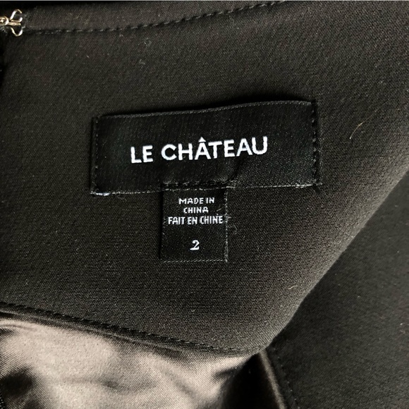 Le Chateau Black Pencil Skirt NWOT - Picture 6 of 7